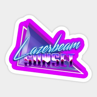 Lazerbeam Sunset logo Sticker